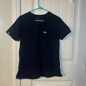 Figs Navy Scrub Top - S